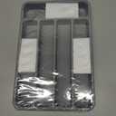 Kitsure Cutlery Drawer Organiser for Kitchen - Adjustable Cutlery Tray for Effortless Utensil Sorting, Versatile Kitchen Storage & Organisation Solution, 12.13" x 1.54" x 8.07"~13.90", Grey (Medium)