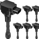 SCITOO 6Pcs Ignition Coil UF550 for Nissan Quest 3.5L 2011-2014 for Nissan Pathfinder 3.5L 2013-2014 for Nissan Murano 3.5L 2009-2014 for Infiniti EX35 3.5L 2008-2012 UF550 C1670