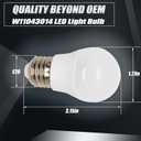 Upgraded W11043014 W10805744 Refrigerator LED Light Bulb Compatible with Whirlpool W10745744 W10565137 W10837631 W10865849 Refrigerator LED Light Bulb -1 Year QA