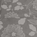 Zobesta Square Vinyl Tablecloths 55 x 55 Inch Waterproof Tablecloth, Gray Tablecloth White Vinyl Table Cloth for Kitchen, Party, Picnic, Outdoor Tablecloths (Grey Floral)