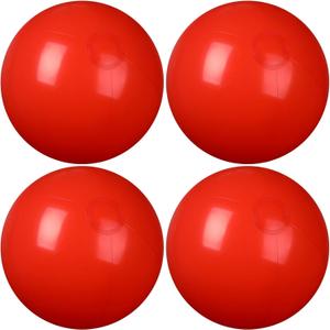 4 Pcs Inflatable Beach Ball 24 inch Swimming Pool Balls Summer Outdoor Decor Ball Ornaments Floatable Beach Balls for Swimming Pool Birthday Party Supplies
