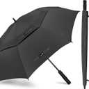 ZOMAKE Automatic Open Extra Large Golf Umbrella 51/54/62/68/72 Inch, Double Canopy Vented Windproof Oversize Stick Umbrellas for Rain