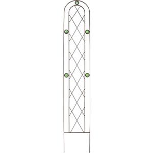 Arcadia Garden Products TR02 Arched Garden Trellis, 5' x 10", Black