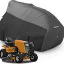Riding Lawn Mower Cover, Waterproof 420D Marine Grade Fabric Universal Fit for John Deere,Cub Cadet,Craftsman,etc.Decks Up to54",UV,Dust,Snow for Outdoor.72''L*54''W*46''H Gray