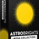 Astrobrights Mega Collection, Colored Paper, Bright Yellow, 625 Sheets, 24 lb/89 gsm, 8.5" x 11" - MORE SHEETS! (91618)