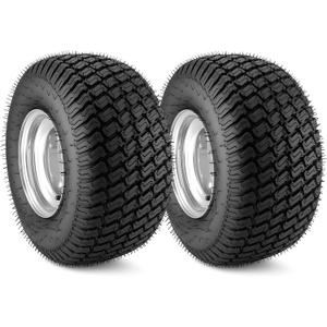 18x8.50-8 Golf Cart Wheels and Tires,18x8.50-8 Lawn Mower Tires and Wheel Assembly, 4-Ply, Tubeless, 4 Lug 4" PCD Fit Club Car, E-Z-GO, Yamaha Golf Cart and Tractor(2 PCS)