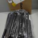 Kitsanery Shoe Rack - 3-Tier Metal Boot Rack Organizer for Entryway, Closet & Garage, Free Standing Shoe Shelf for Storage Tall Boots, Sneakers, Cowboy Boots, Black (Large - 8 Pairs)