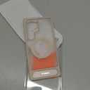 TORRAS Strong Magnetic & Seamless Stand for Samsung Galaxy S25 Ultra Case, Fit for MagSafe, Mil-Grade Drop Protection, Kickstand for Samsung Galaxy S25 Ultra Case, Translucent Back/Gold Edge