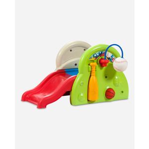 Step2 Sports-Tastic Activity Center, Toddler Sports Playset, Indoor/Outdoor Slide, Play Gym Includes Bat & Balls, Made of Durable Plastic, For Toddlers 1+ Years Old
