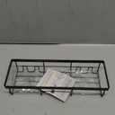  1 PC Moforoco Shower Caddy Shelf Organizer Rack, Self Adhesive Black Bathroom Shelves Basket, Home Farmhouse Wall Inside Organization and Storage Decor Rv Accessories, First Camper Apartment Essentials