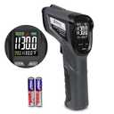 Etekcity Temperature Gun Infrared Thermometer -58F 1130F, Digital Laser Heat Gun for Pizza Ovens, Griddles, Meat, Refrigerators, Engines, HVAC, Kitchen & Pool Accessories (Black)