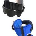 SARISUN Travel Pillows for Airplanes and Upgrade Airplane Pillow for Long Flight, Airplane Head Strap with Eye Mask for Sleep, 360° Support Headrest, Stop Bobblehead