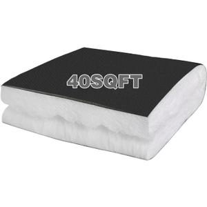40 SQFT Automotive Camper Van Insulation, Water-Resistant Thermal & Sound Barrier, RV Camper Insulation 30" x 197" (2.4ft x 16.4ft) for Van Conversions, RVs, Trucks
