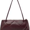 NEWBELLA Women's PU Leather Clutch Purse - Convertible Top Handle Shoulder Bag for Work Evening