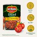 Del Monte Fire Roasted Diced Tomatoes 14.5 oz.,Can, 12 Pack
