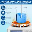 Vevitts 85-2 Magnetic Stirrer Hot Plate with Stir Bar, LED Digital Display, 0-2600RPM Adjustable, Lab Heating Mixer for Liquid Stirring