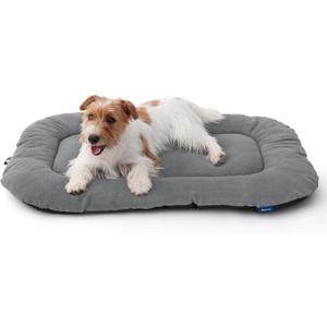 Bedsure Washable Dog Crate Pad for Medium Dogs, Anti-Slip Puppy Kennel Dog Bed for Crate - Ultra Soft Fleece Flat Thin Pet Mat (Not Chew Proof), Light Grey 29"x18"