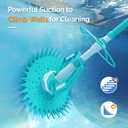 VINGLI Pool Cleaner, Automatic Wall-Climbing Pool Vacuum - Shining Blue