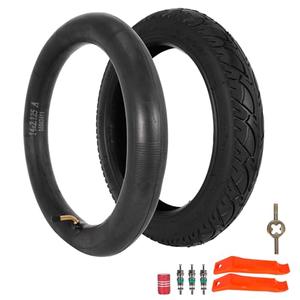 14x2.125 54-254 E-Bike Tire and Tube Set, 14 Inch Electric Scooter Tire Tube with Angled Valve Stem Replacement Electric Scooters,Bikes and Kids Bikes - 1 Pack