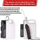 Battery Operated Versatile and Multi-Purpose Foldable Power Sprayer with Holster Easily attaching to Most Available Gallon Jugs Having 38-SP400 Neck for Gardening,Cleaning and Disinfecting