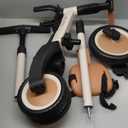 newyoo Toddler Tricycle with Push Handle for 1-3 Year Old, Toddler Bike, Birthday Gift and Toy for Boys and Girls, 5 in 1 Kids Trike, Balance Bike with Backrest and Safety Belt, Khaki, TR007