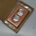 YDJSA Cherry Wood Outlet Cover Single Duplex Decorative Wall Outlet Cover Solid Wood Quality Design Elegant Home Decor