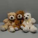MorisMos 3 Packs Teddy Bears Bulk Stuffed Animals, Cute Small Teddy Bear Plush Toys, Little Stuffed Bear for Kids on Centerpiece Baby Shower, 14 Inches (3 Pcs-elegant)