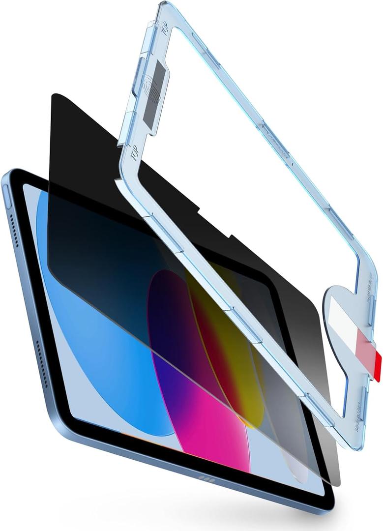 bersem Privacy Screen Protector Compatible with iPad 10th/11th Generation A16 (10.9/11 Inch, 2022/2025), Anti-Spy, Tempered Glass Film, EZ kit