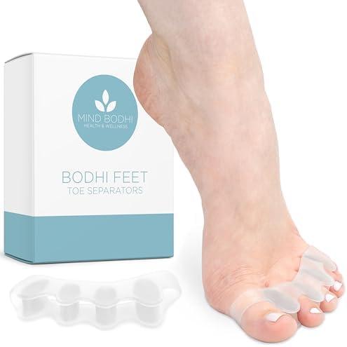 Mind Bodhi Toe Separators/Toe Spacers - For Men and Women - Correcting Bunions and Restoring Toes to Their Original Shape - Regular Size – Clear, Pack of 2