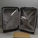 Carry On Luggage 22x14x9 Airline Approved, FLO5 Expandable Polycarbonate Suitcase with Front Pocket (FX-Core, Purple, 20 Inch)