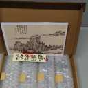 4-Pack - Ceramic Vintage Afternoon Tea, Coffee Whisk, Handmade Spoon, Long-Handle Coffee Scoop, tea scoop for loose tea, Size 5.9 x 1.5in (15 x 4cm)