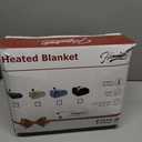 Homemate Electric Heated Blanket Twin - 62"x84" Heating Bed Blankets Throw with 10 Heating Levels 8 Hours Auto Off Fast Heating Over-Heated Protection Ultra Soft Warm Flannel ETL Certified Grey