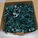 C7 C9 Christmas Lights Spring Clips, 100 Count Holiday Lights Quick Spring Clips, Shatterproof Shingle and Gutter Clips for E12, E17Socket, Rope Lights Roofline Fence Railing Mantel Christmas Trees (Green)