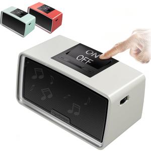 Simple Music Player for Dementia Alzheimer's Seniors, Easy-to-Use Audiobook Player for Elderly Parents, Large On/Off Button, Plug-and-Play, One-Touch Play, Loud Sound, 32GB TF Card, Gray