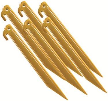 Coleman Tent Pegs, 9-Inch Long Durable Plastic Tent Stakes, 12-Pack