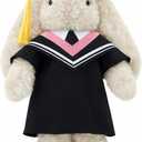 Graduation Bunny Plush Toy, 9 Inch Stuffed Rabbit with Cap and Gown, Class of 2026 Congrats Keepsake Gift for Kids, Teens, Students, Kindergarten, High School or College