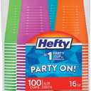 RFPC21637CT - Hefty Everyday 16 oz Disposable Party Cups 100 PCS