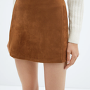 Suede Mini-Skirt, Size M 