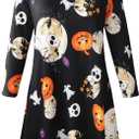 LARACE 3/4 Sleeve Shirts for Women Plus Size Tunic Dressy Top Loose Fit Flare T-Shirt (6X)