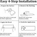 4 x Rearview Mirror Sticker I Love You Drive Safe 3PCS Vinyl Car Decal Interior Mirror Accessories Drive Safe Message (Silver)