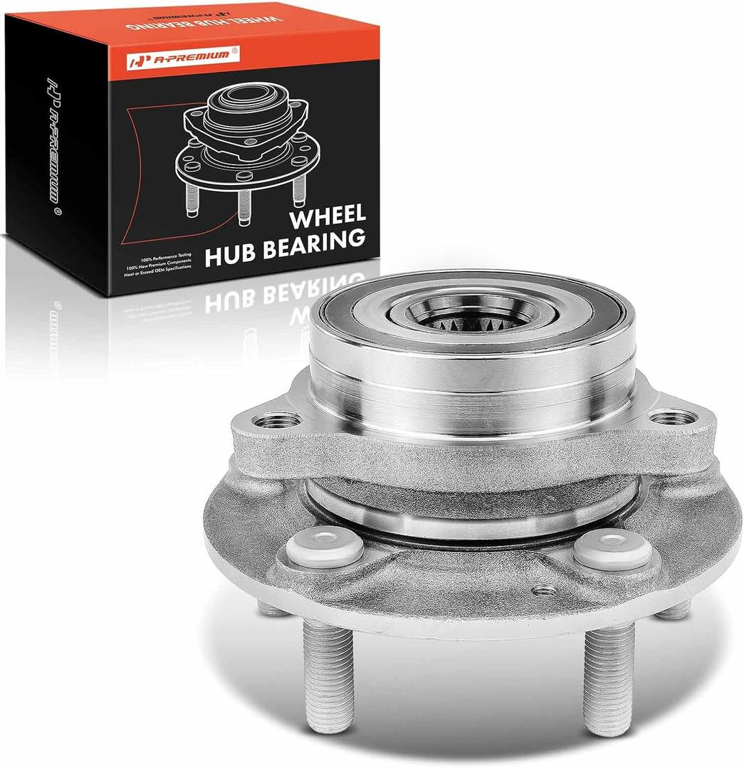 A-Premium Front or Rear Wheel Bearing and Hub Assembly with 5-Lug Compatible with Hyundai & Kia - 2017-2023 - Elantra, Elantra GT, Ioniq, Kona, Veloster, Veloster N, NIRO, Seltos