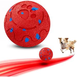 morhandisn Dog Balls: Interactive Dog Ball, SelfMoving Dog Toy with AutoRolling & Bouncing, ETPU Material, IP54 Waterproof, MotionActivated (Red, Large)