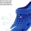 Cubufly Kids Garden Clogs Boy Girl Slip on Water Shoes Children Sandals for Indoor Outdoor(3 Big Kid, Klein Blue) (Blue)