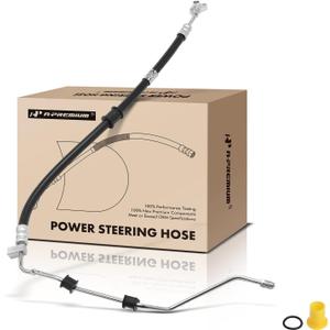 A-Premium Power Steering Pressure Hose Line Assembly Compatible with Honda Odyssey 2005 2006 2007, 3.5L, with O-ring & Bushing, Pump To Rack