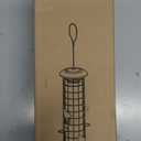 Squirrel Proof Bird Feeder,Metal Mesh Bird Feeders for Outdoors Hanging,Gravity Protection Squirrel Proof Wild Bird Feeders with Finch Cardinal Chickadee,3LB Large Capacity,Green