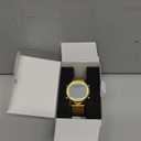 TIMEURE Women's Step Counter Pedometer Watch with Stainless Steel Bracelet, Stylish Design, No App, No Charging Needed for Step, Calorie, Distance Tracking, Alarm, Countdown Timer, TU-2401 (Rose Gold)