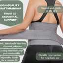 Abdominal Binder Post Surgery - Postpartum Belly Band Wrap | Post C Section Belly Binder Recovery Belt | Stomach Compression Hernia Belt For Men or Women After Pregnancy, Hysterectomy (Large/X-Large)