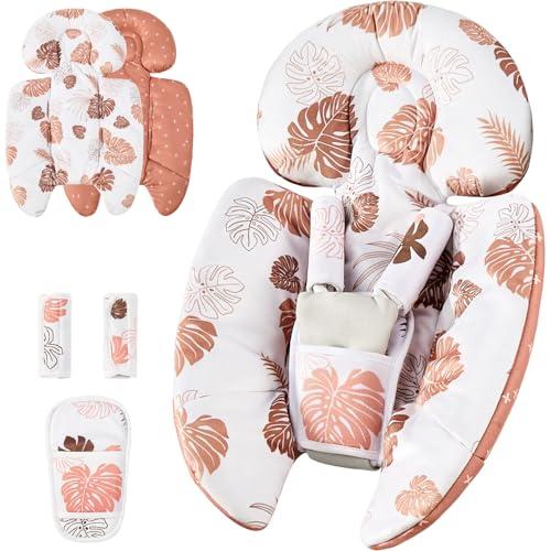 Infant Insert Compatible with 4moms Mamaroo & Graco Swing and Infant Car Seat, Stroller, Other Baby Swing, Rocker, Bouncer, Bassinet Newborn Insert Head & Body Support Cushion, Reversible Design