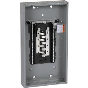 Square D - HOM1632L125PC Homeline 125-Amp 16-Space 32-Circuit Indoor Main Lugs Load Center with Cover, Plug-on Neutral Ready