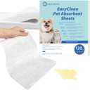 L&W BROS. Easy Clean Pet Quick Absorbent Sheets  Innovative Solution for Mess-Free Cleanup Not Traditional Pee Pads, 12"x10" for Urine and Pet Stain & Odor Remover (80 PCS)